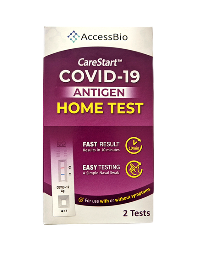 CareStart™ COVID-19 Antigen Home Test (2 tests per pack)